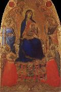 Madonna and Child Enthroned with Angels and Saints